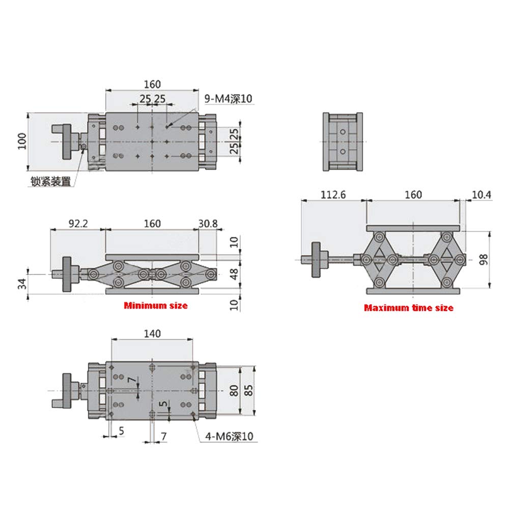 Amazon.com: Z Axis Fine Tuning Rack Precision Manual Displacement