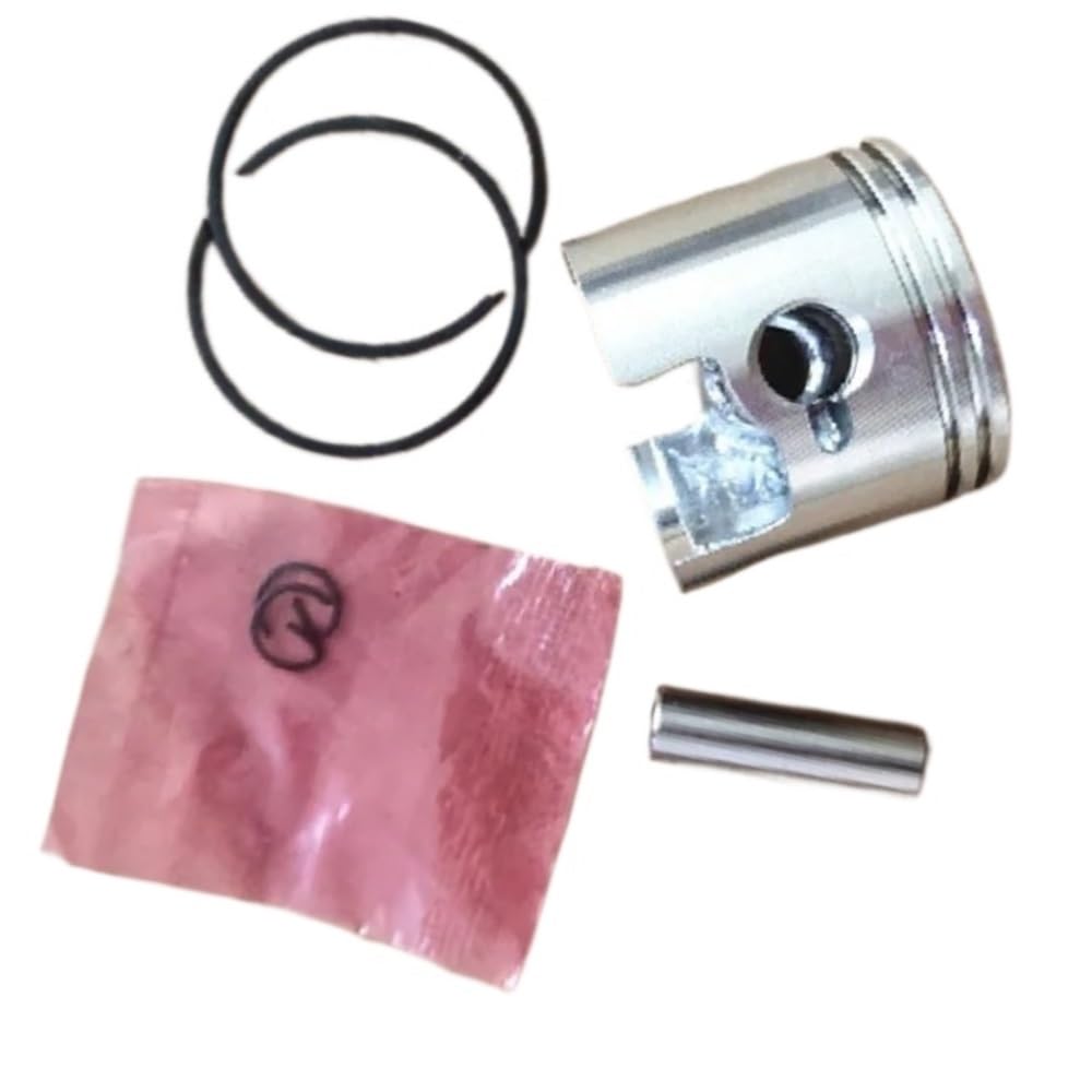 Itrvcay Double Piston Ring Piston Kit 34Mm Fit For G2500ts 2500 Cylinder Assembly 25Cc Chainsaw Zylinder Ring Pin Cir Clips Assy(Double Piston Ring)