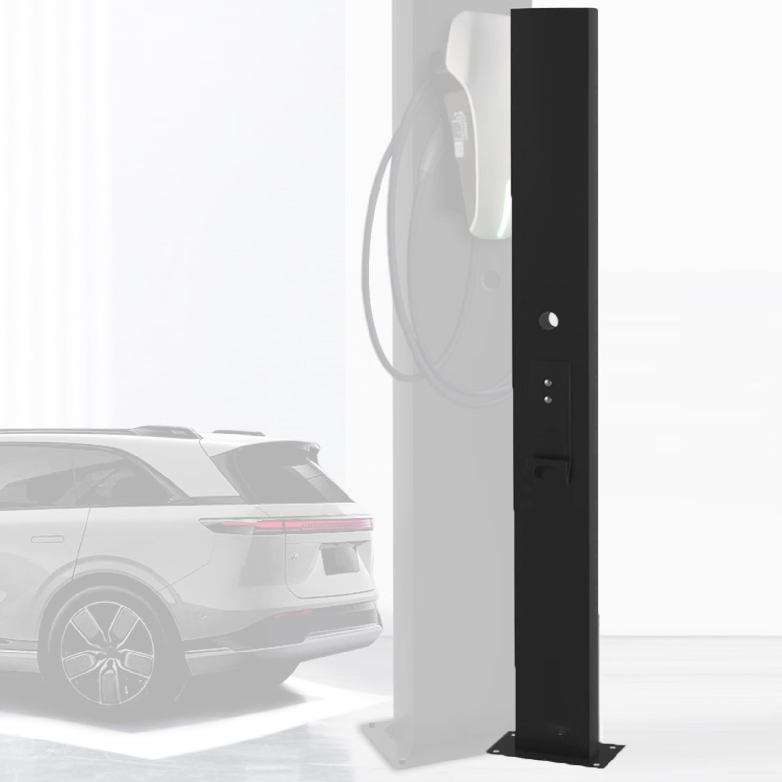 Borne de recharge extérieure pour véhicules électriques : colonne de recharge durable pour jardin