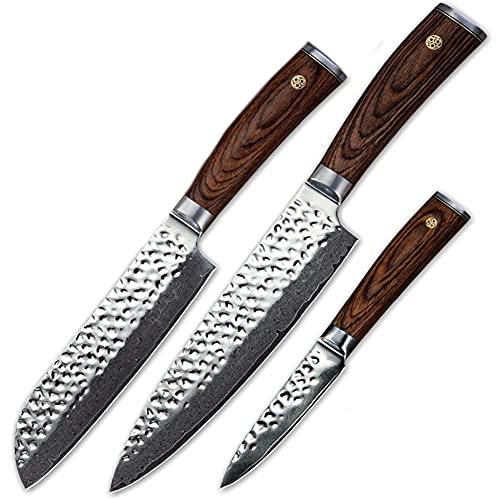 Set Cuchillos Cocina 3 Piezas Acero Inox Base