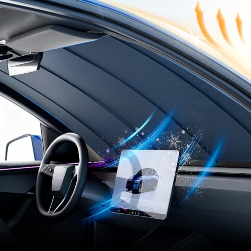 Tesstudio Automatic Lifting Car Windshield Sunshade for Model Y/Y Juniper