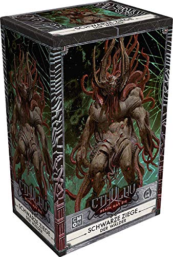 Asmodee Cthulhu: Death May Die Schwarze Ziege der Wälder DE-Version Expertenspiel-Erweiterung für 1-5 Spieler ab 14 Jahren Kooperativer Dungeon Crawler mit 60-120 Minuten Spielzeit