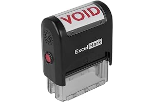 ExcelMark Void Stamp - Prevent Document Tampering with Self-Inking Red Imprint