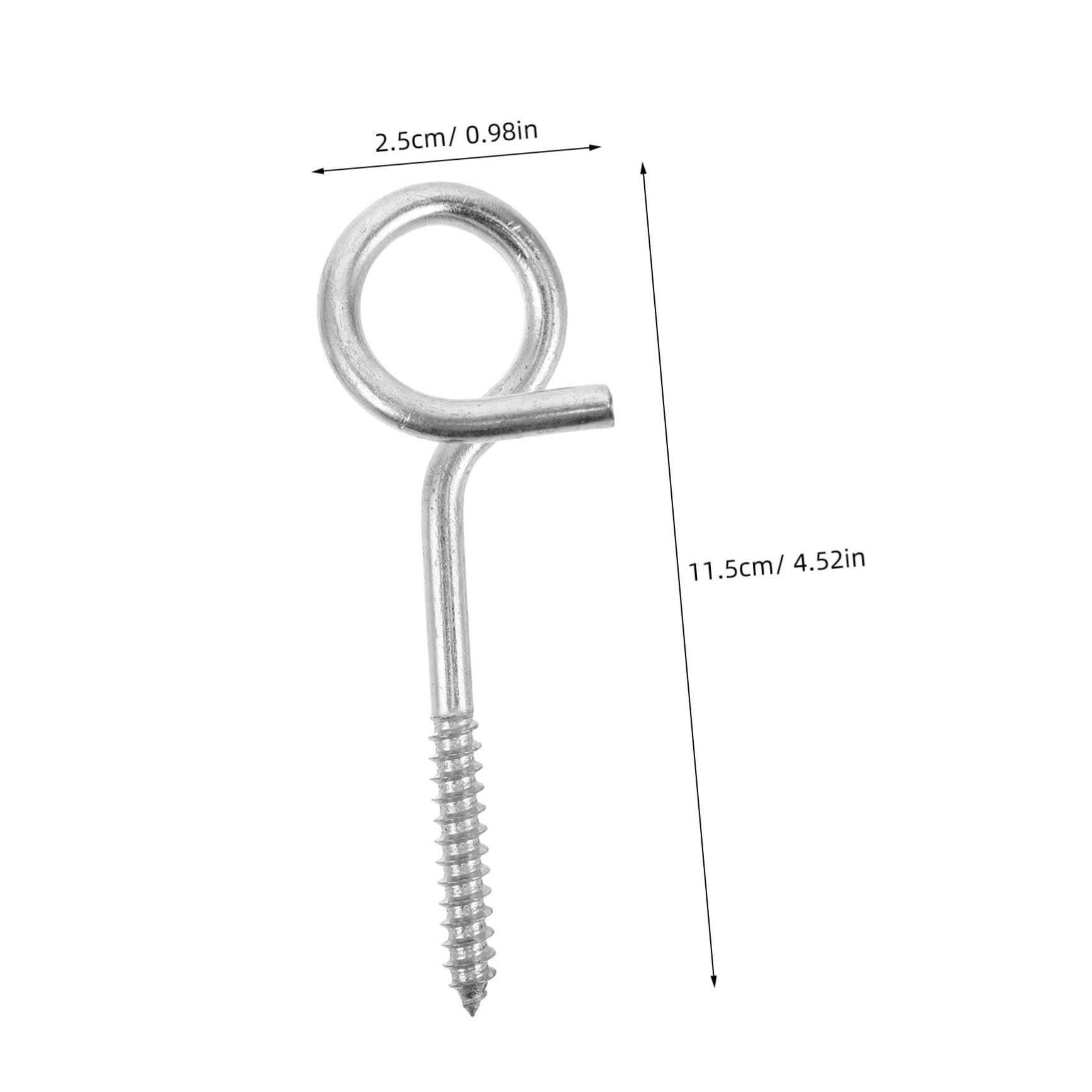 Happyyami Heavy Duty Eye Bolts Screws Stainless Steel Metal Eye Hooks for Secure Ceiling and Beam Hanging for Indoor and Outdoor Swings and Decor