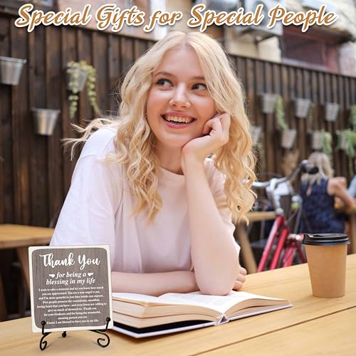 ONDTOM-Thank-You-Gifts-for-Women-Men-Friends-Mom-Thank-You-for-Being-A-Blessing-in-My-Life-Wooden-Plaque-with-Stand-Thanksgiving-Day-Gifts-for-Family-Member-Desk-Decor-E01 ONDTOM Thank You Gifts for Women Men Friends Mom Thank You for Being A Blessing in My Life Wooden Plaque with Stand Thanksgiving Day Gifts for Family Member Desk Decor E01