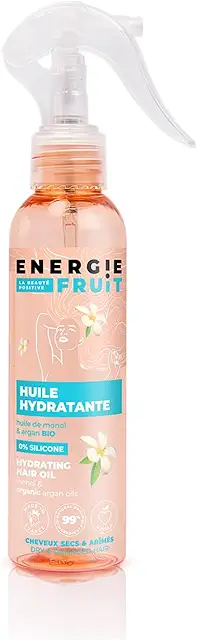 Huile Cheveux Hydratante Monoï & Argan BIO - Bain d'Huile Cheveux Secs Abîmés Vegan 150ml