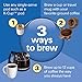 Hamilton Beach FlexBrew Trio 2-Way Coffee Maker, Compatible with K-Cup Pods or Grounds, Single Serve & Full 12c Pot, Permanent Gold-Tone Filter, Black & Silver