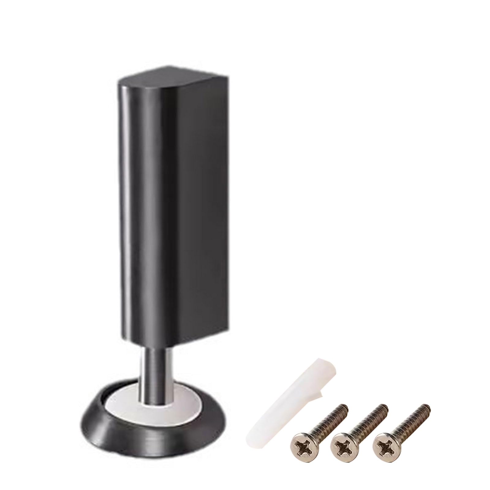 Jazuaiao B Steel Windproof Floor Mounted Door Stop Door Draft Stopper Ground Suction Holder Simple Installs For Narrow Space Narrow Space Accessory
