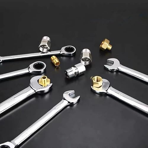 Miniatura 8 de Gufula - Llave combinada métrica de trinquete de 0.236 in, cabeza de caja de 72 dientes