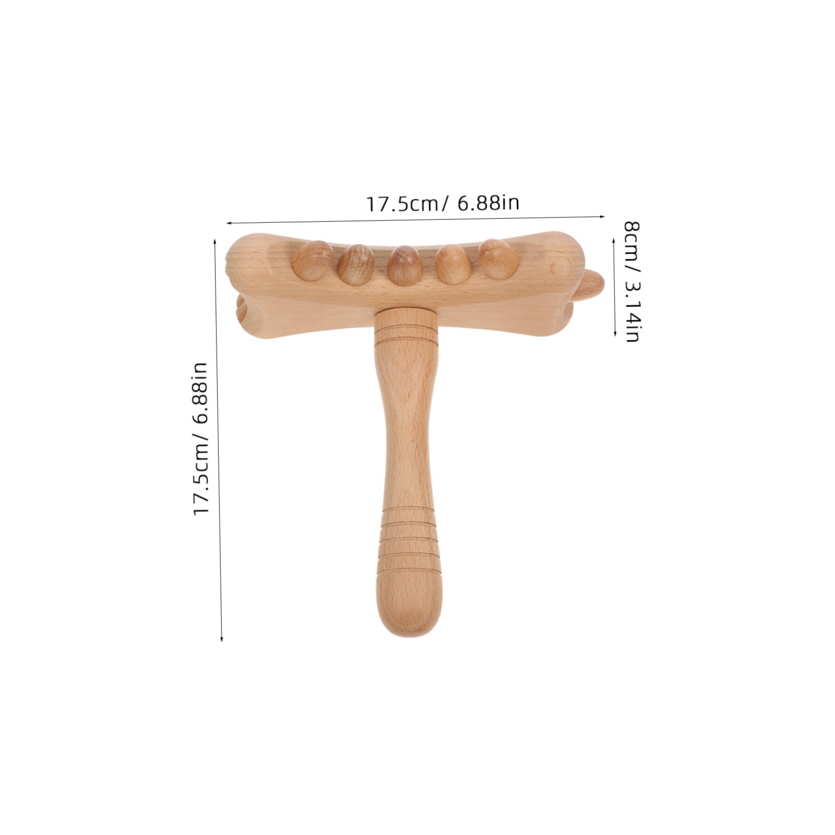 Ipetboom Wooden Gua Sha Massager Muscle Scraper Tool Neck Massager Stick Portable for Travel