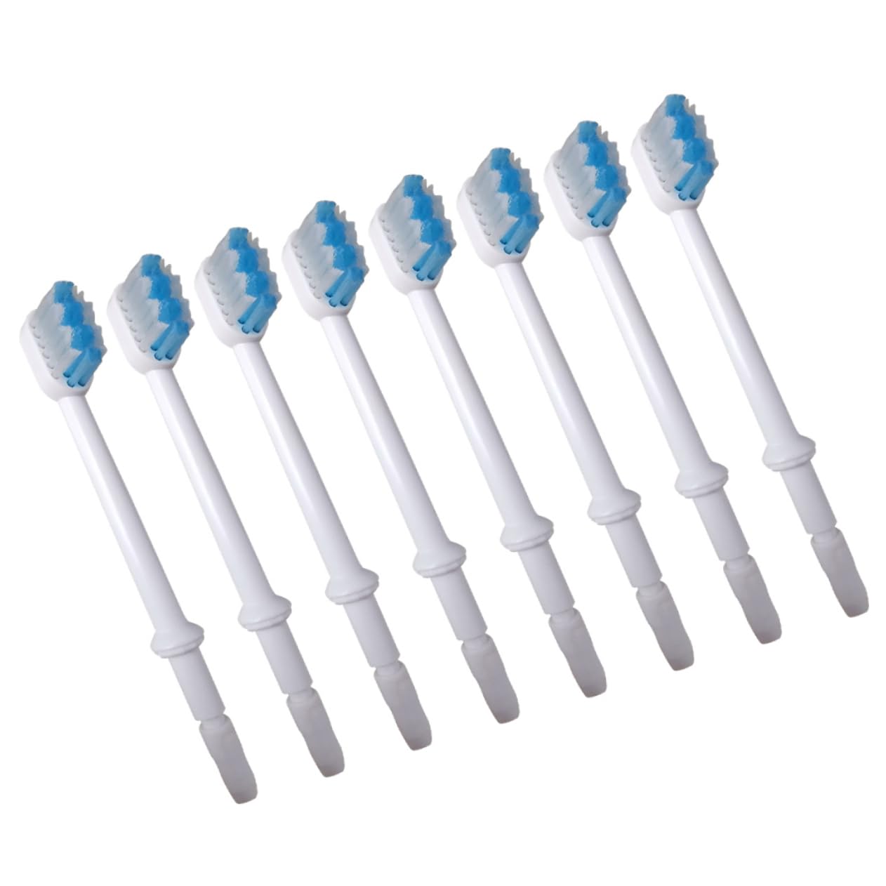 minkissy 16 Stk Ersatzbürstenköpfe für Mundduschen aufsteckbürsten oral zahnhygiene Ersatz-Zahnbürstenköpfe elektrische Zahnbürsten Zubehör für Mundduschen Bürstenkopf Düse Weiß