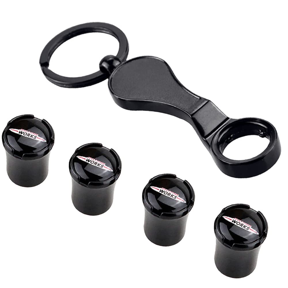 4Pcs Car Tyre Valve Dust Caps for MINI Cooper R50 R52 R53 R55 R56 R57 R58 R59 R60 R61 R62 F55 F56 Automobile Alloy Tire Dustproof Cap