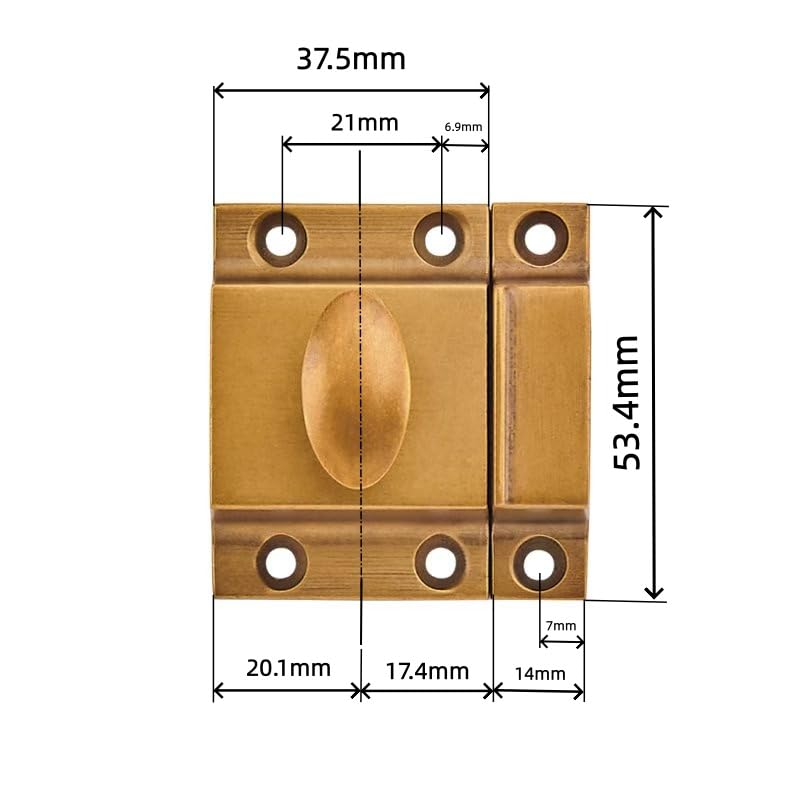 KHTUMEWARE-LOCK Antique English Brass Cabinet Latches in Antique English Brass — KHTUMEWARE