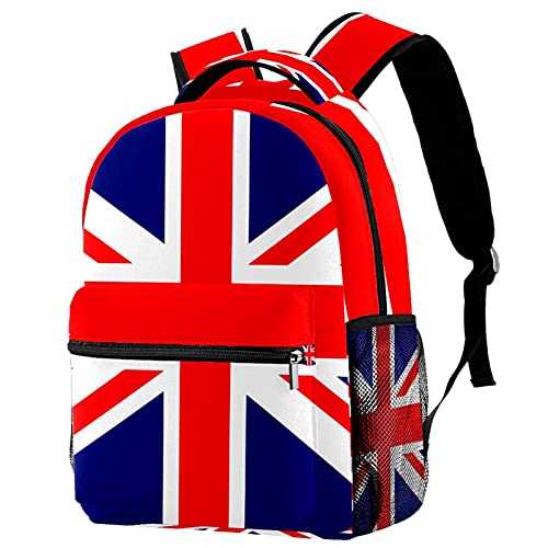 Sac à dos de voyage ergonomique drapeau britannique pour fille et garçon
