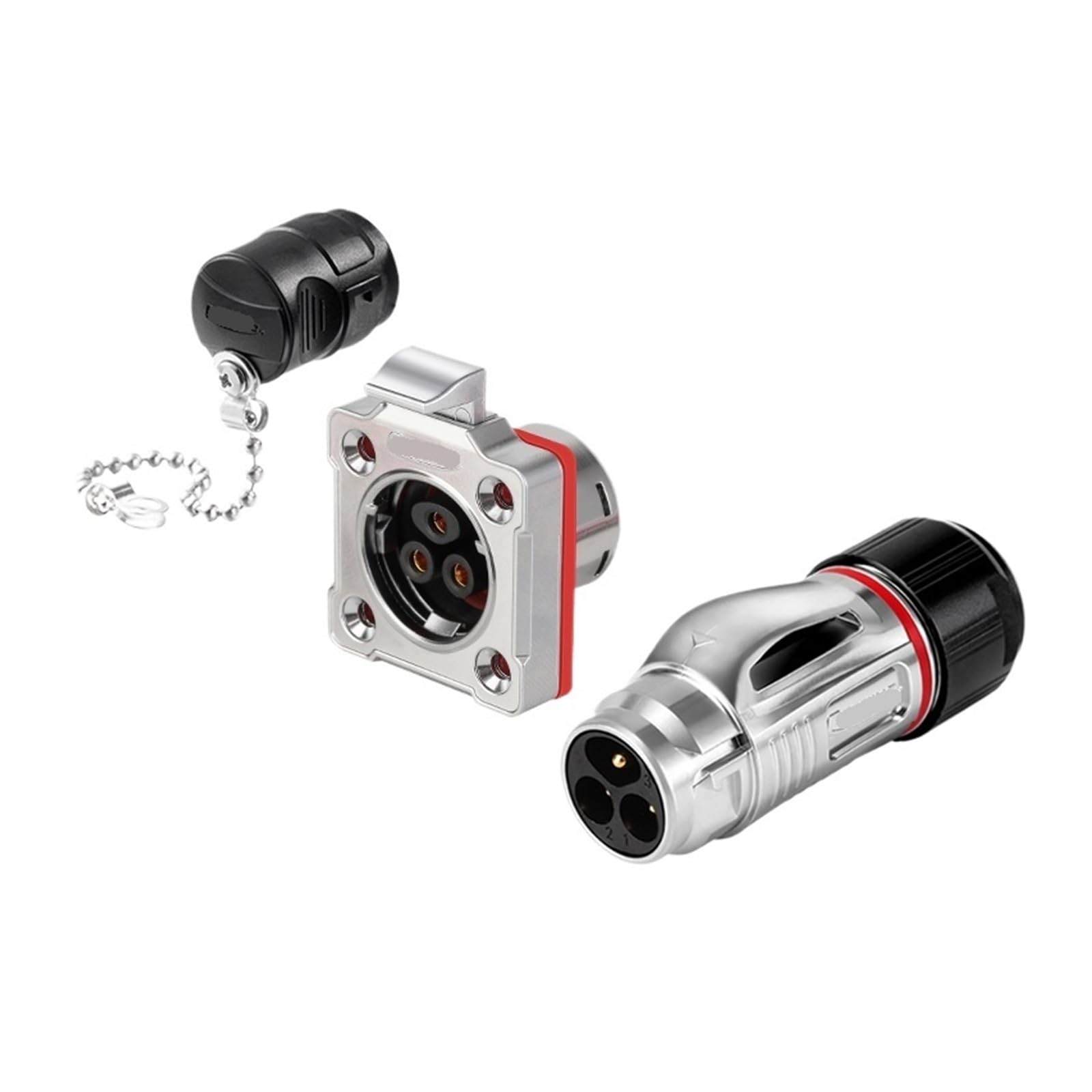 Conector de señal de alimentación de metal formal BD-20 de 3 núcleos, 4 núcleos, 5 núcleos, 9 núcleos, 12 núcleos, 14 núcleos (3 núcleos)