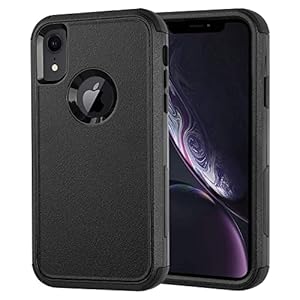 iPhone XR Phone Case, [3-Layer][Shockproof] [Dropproof] iPhone XR Case, Co-Goldguard Heavy Duty Protection Case for Apple iPhone XR, 6.1 inch (Black)
