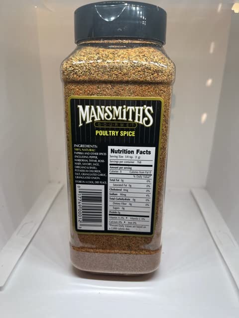 Mansmith's Poultry Spice (Low Sodium), 27 ounces