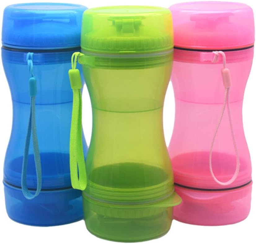 GLIVE (LABEL) Dog Cat Water Food Snack Dispenser Cup 2 in 1 Portable Dog Cat Water Food Snack Dispenser Cup Outdoor Feeding |Pet Supplies | Dog Supplies | Dishes, Feeders 2
