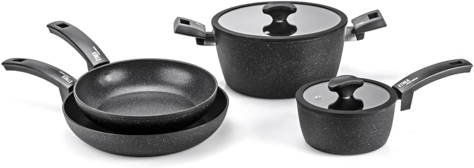 Moneta Etnea Evolution Battery Pack of 6, Also for Induction, 100% Made in Italy