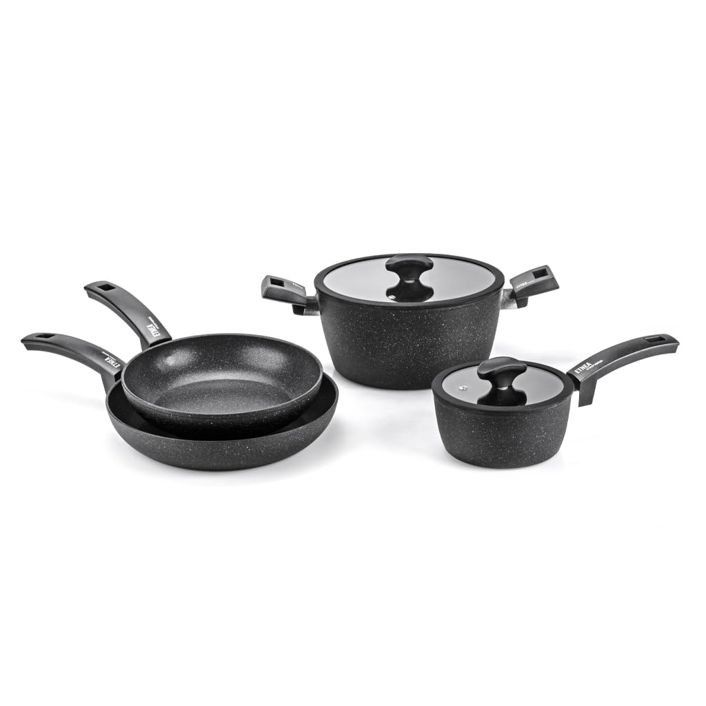 Batterie de cuisine induction Moneta Etnea Evolution 6 pièces Italie