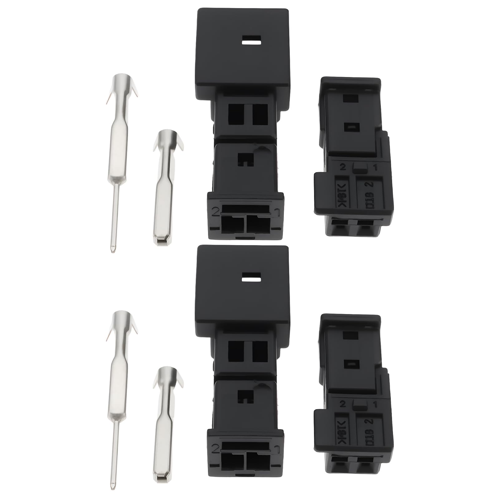 The Lord of the Tools 2 pairs MQS Crimp Sockets and Plugs 1-1718333-1 8373575 Compatible with BMW