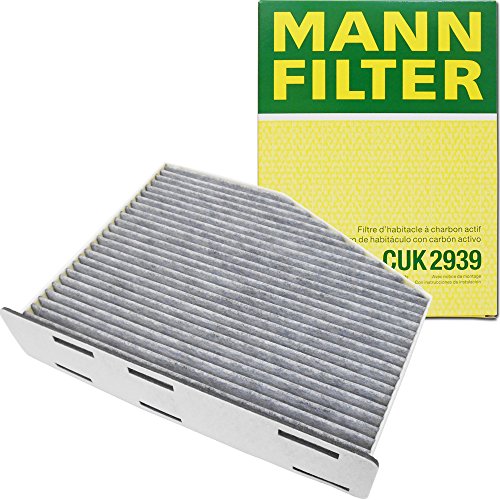 エアコンフィルター アウディ (A3・Q3・TT・TT RS・S3・RSQ3) MANN CUK2939 純正フィルタメーカー オリジナルブランド脱臭活性炭 花粉・PM2.5除去 ※左ハンドル用