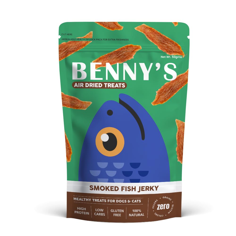 Bennys Bowl Air-Dried Treats - Smoked Fish Jerky - 12 Pack x 50g (B0D981KK71) Amazon Price History, Amazon Price Tracker