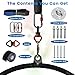 Kromax Professional Aerial Lyra Hoop Kit 90cm, 1 Ceiling Anchor, 3 Locking Carabiners, 360° Swivel, Carry Bag, Aerial Yoga Hoop for Home,Gym, Club