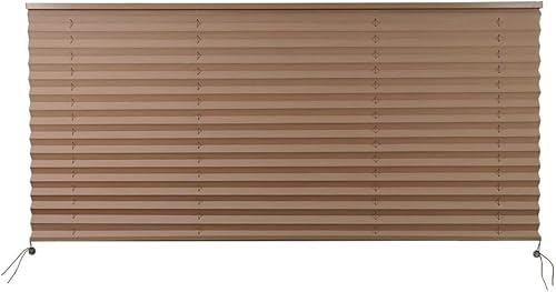 Miniatura 8 de Persianas plisadas, color capuchino, para privacidad y protección solar para caravana, cámper, autobús