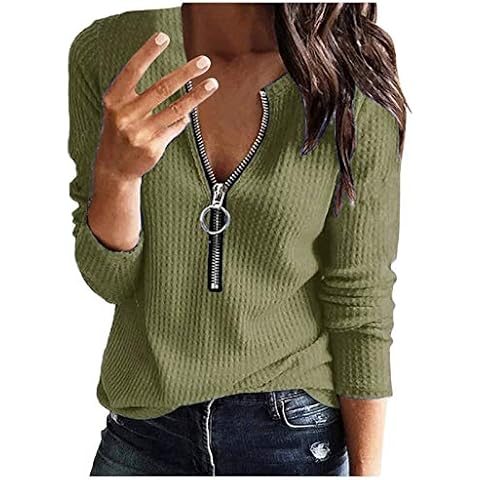 KBOPLEMQ Women's sweatshirt long sleeve jumper colour block sweatshirt plain knitted jumper fine knit animal print tops soft tops sports tops long sleeve shirts for women, Green, XL Cover
