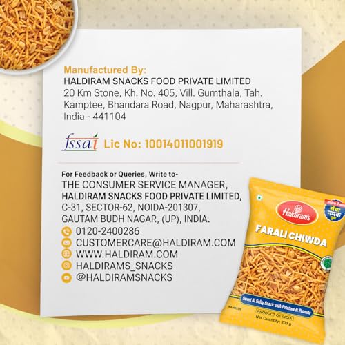 Image of Haldiram's Nagpur FARALI Chiwda, 200g