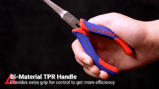 WORKPRO Mini Pliers Set, 3-Piece Small Pliers Tool Kit Includes 4