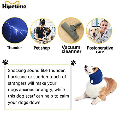 Dog Snood For Dog Neck And Ears Warmer,Pet Dog Earmuff For Comfort,Helps Calm For Pet Dog Hoodie,Provides Anti Anxiety Relief, Suitable For Wearing In Bathing Grooming,Reducing Noise (Blue, Large) #TOP2