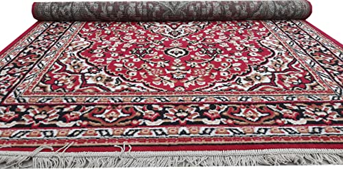 Image of Home Decore Acrylic Carpet for Your Living Room & Drawing Room Aywhere in Your Home (150x210 Red Colour)- 5x7 Feet