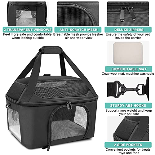 Prodigen Large Cat Carrier Pet Travel Bag for Small Medium Cats Dogs, Soft Pet Carrier for Small Medium Cats Dogs… - Image 4