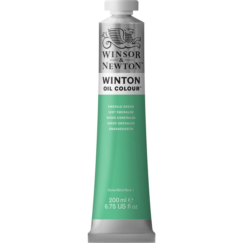 Winsor & Newton Winton - Tubo de Pintura al Óleo, 200 ML, Verde (Verde Esmeralda)