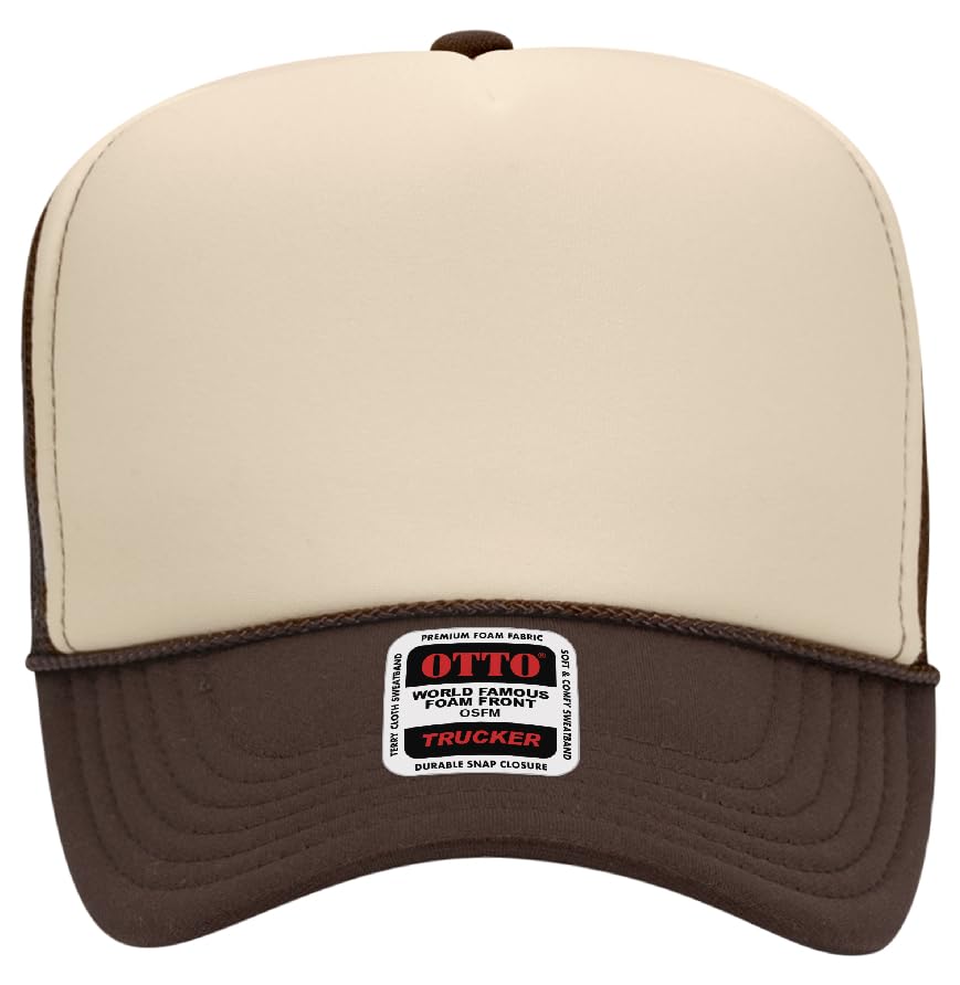 Image of Otto Cap 5-Panel High Crown Mesh Back Trucker Hat