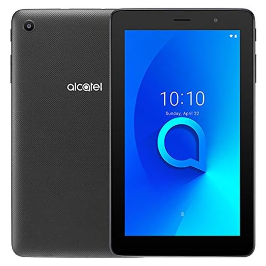 Alcatel 1T 7.0" 9013A (16GB, WiFi + Cellular) Face Unlock, Android 10, GPS, Tablet + Phone US 4G Volte GSM Unlocked (T-Mobile, AT&T, Metro PCS, Straight Talk) (Prime Black)