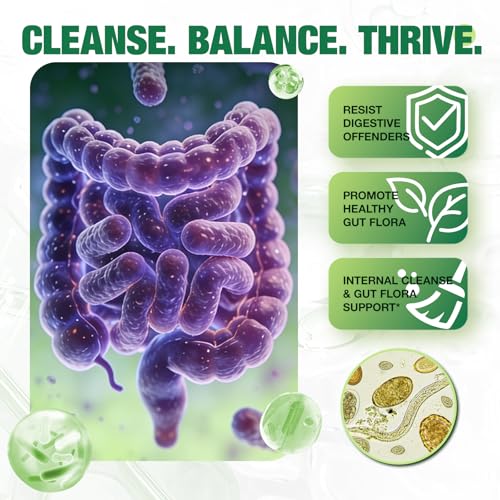 ASISTNETY 20-in-1, Black Walnut Wormwood Tincture, Wormwood Black Walnut Cleanse for Human, Rapid Gut Detox Cleanse & Digestive Health with Garlic, Alcohol-Free, Gut-Friendly — view 2