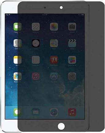YUNXIASW] Fit For Screen Protector Compatible with iPad 9.7 inch 2018/2017, iPad Air 1/iPad Air 2 Privacy Screen Protector Tempered Glass, Anti-Spy Screen, Anti-Scratch, Anti-Shock
