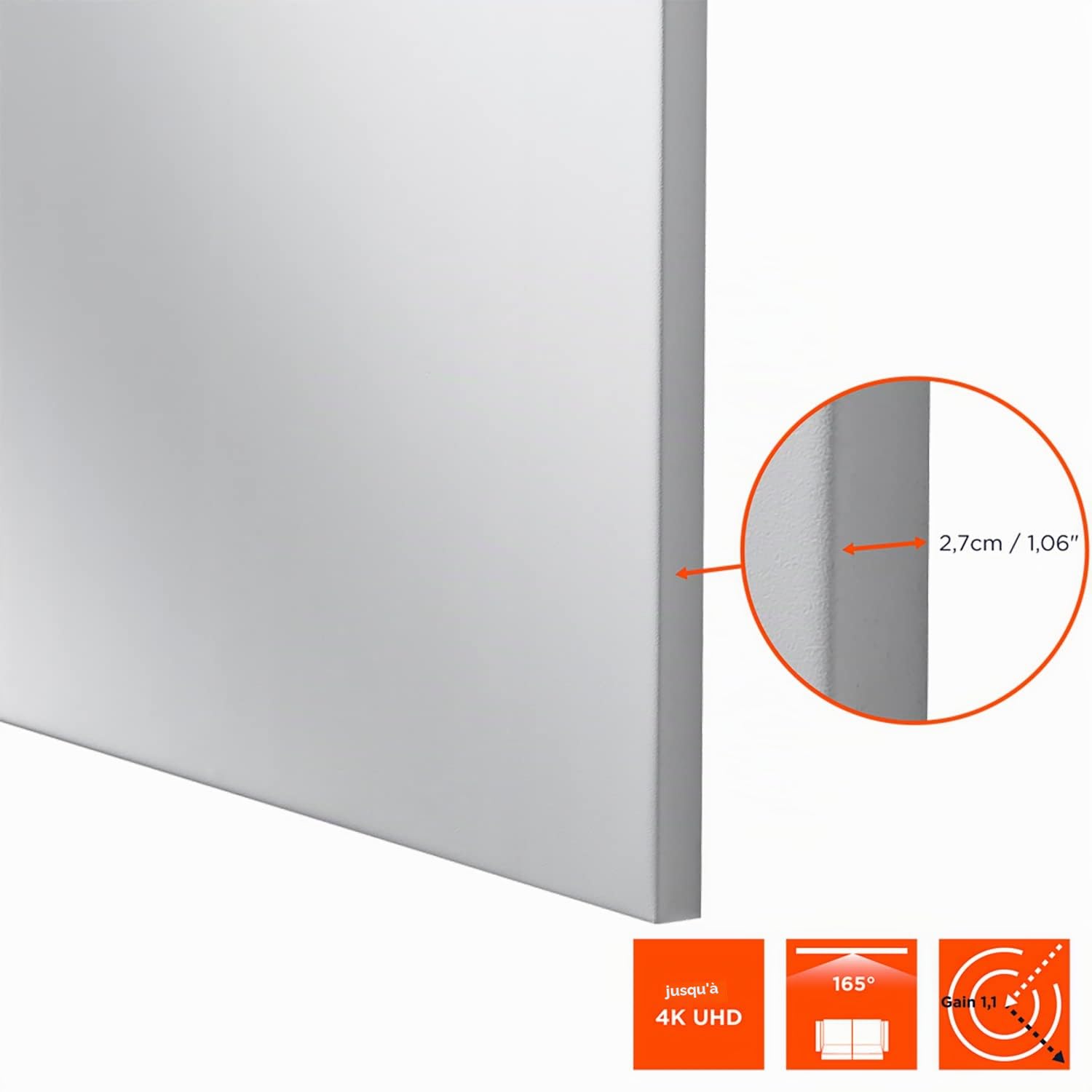 celexon Expert PureWhite écran Cadre 90" | 200x112cm 16:9