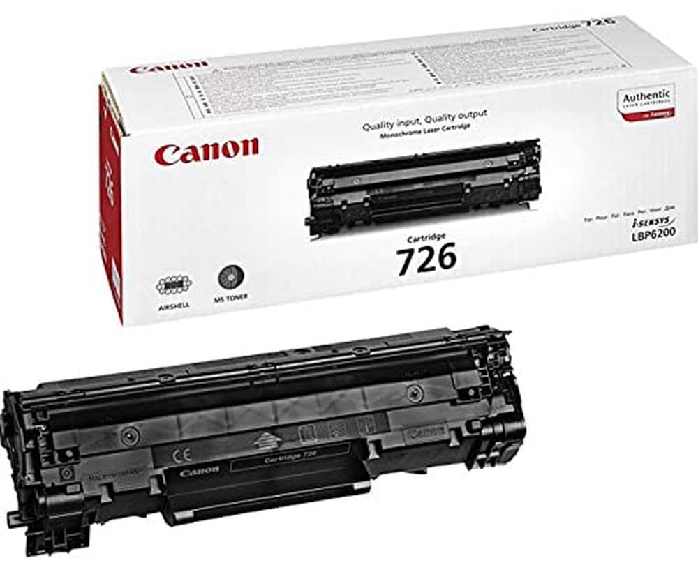 Canon 726 Cartucho de toner original Negro para Impresora Laser Isensys