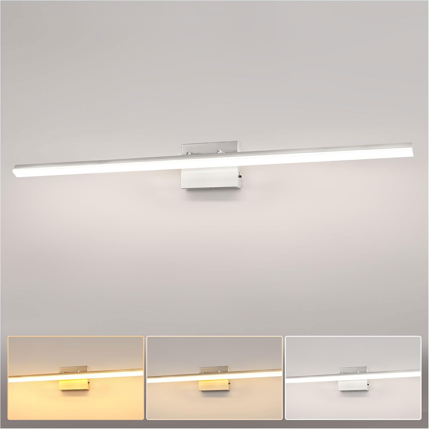 Lampe miroir salle de bain LED orientable au design moderne et industriel