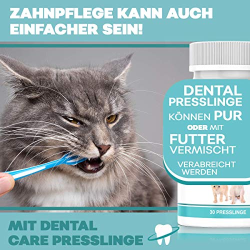 NEU: HelloAnimal DENTAL Presslinge für Hunde und Katzen – Zahnsteinentferner auch für Zwischenräume - Zahnreinigung und Zahnpflege –für Mundgeruch