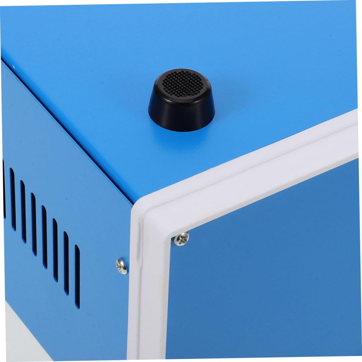 TEHAUX Blauer Metall Elektronik Projektkasten aus Eisen Wetterfester Selbstgemacht Anschlusskasten mit Elegantem Design für Elektrische Geräte und Kabelschutz im Innenbereich