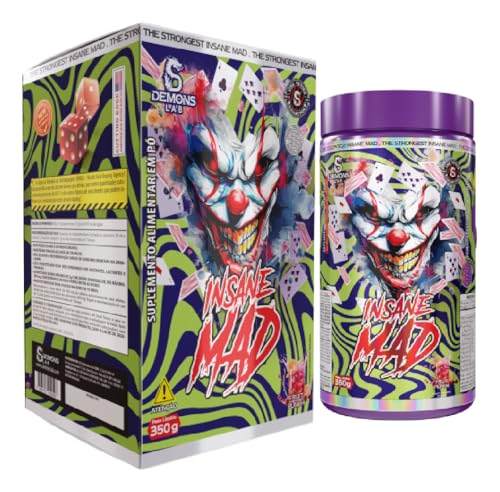 Pré-treino Insane Mad Pote 350g Demons Lab Fruit Punch Sabor