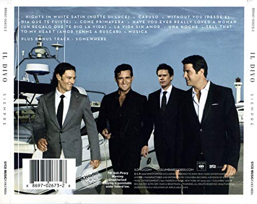 Miniatura 3 de Siempre by Il Divo (2006) Audio CD