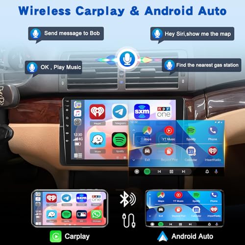 Autoradio Android pour BMW E46 3 Series Écran Tactile avec Android Auto