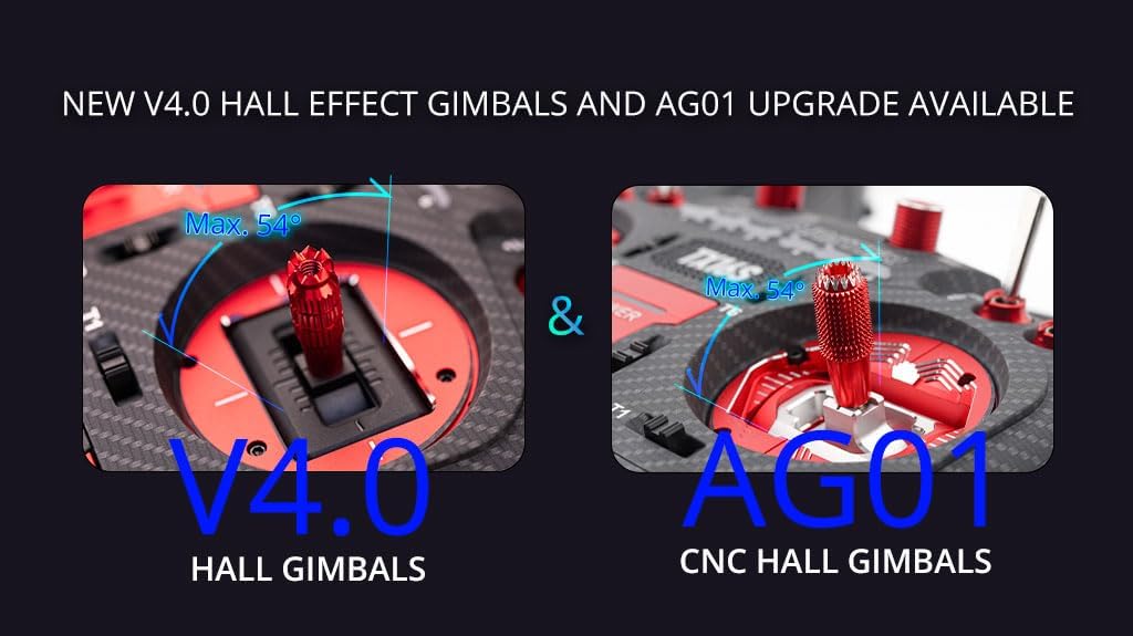 Comparison of V4.0 Hall Gimbals and AG01 CNC Hall Gimbals