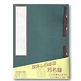 赤城 芳名録 中紙取り外し可能 5行罫 紺 AH110536